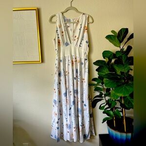 White Floral Dress